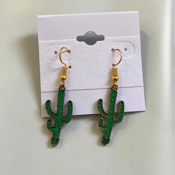 Cactus Earrings Earrings Earrings - Picture 3 of 5
